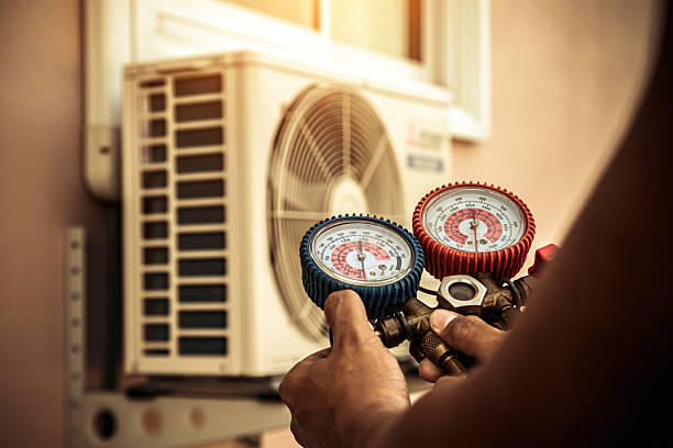 Professional Hvac technician working in Meadville, PA